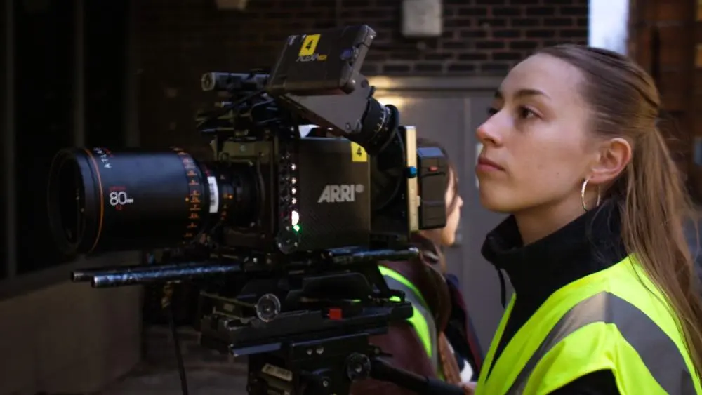Zoë Fountain filming with Solent Creatives