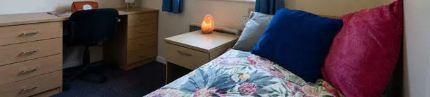 A student room in David Moxon residence