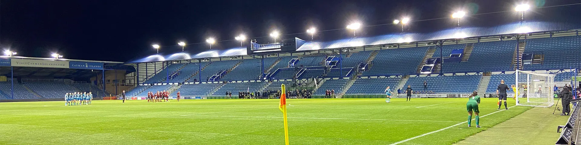 Image shows football pitch at Hampshire FA match