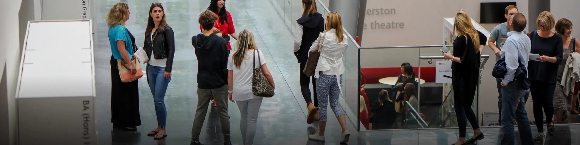 People attending an open day in The Spark