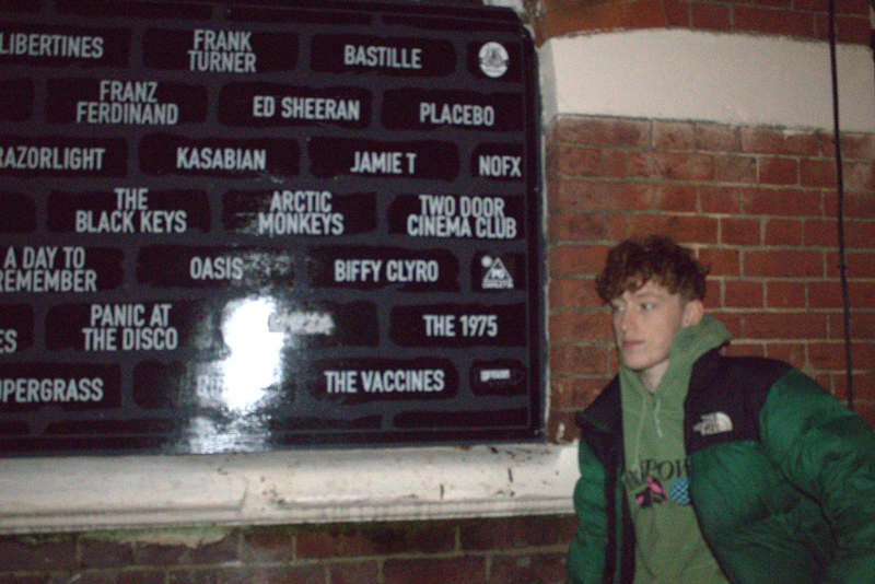 Dylan outside a venue