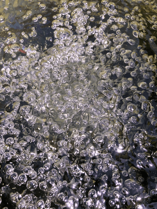 Bubbles in water