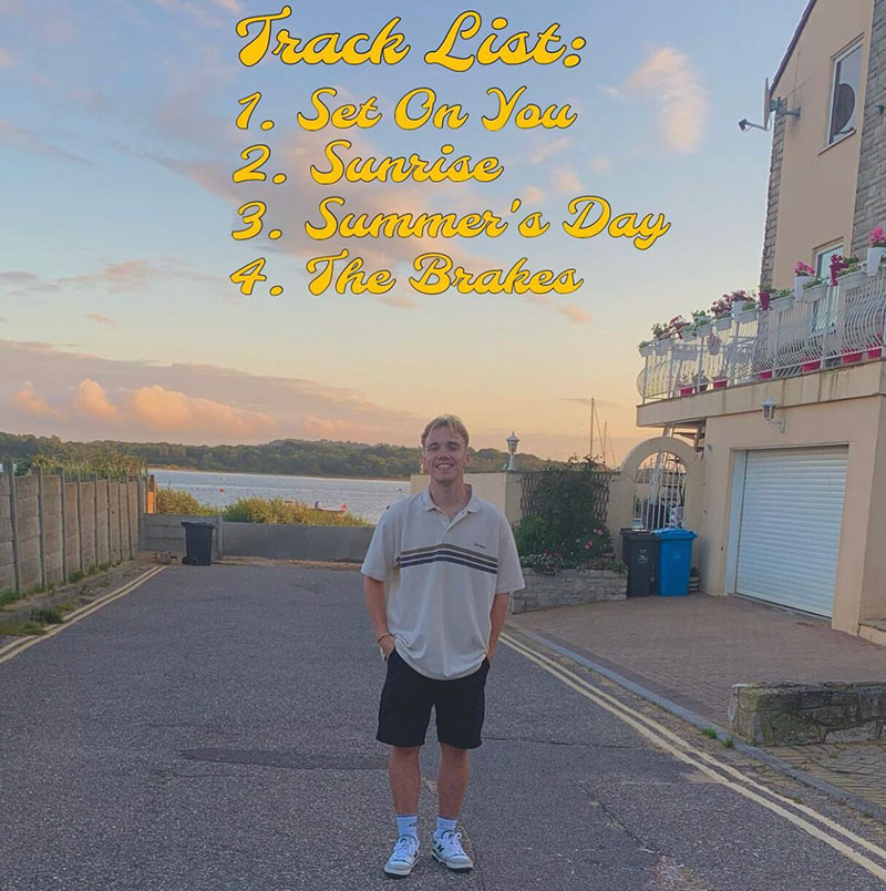 Image shows Luke Nozbone Norris and a tracklist for his EP