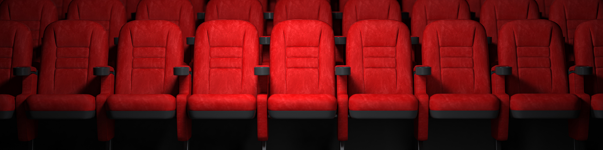 Red cinema seats.
