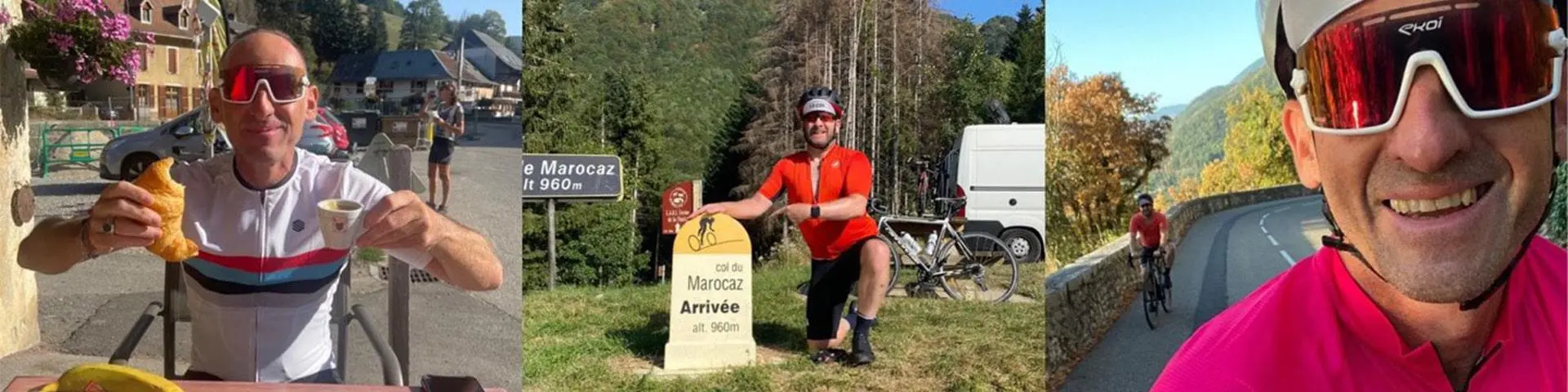 Solent lecturers cycling in the French Alps. 