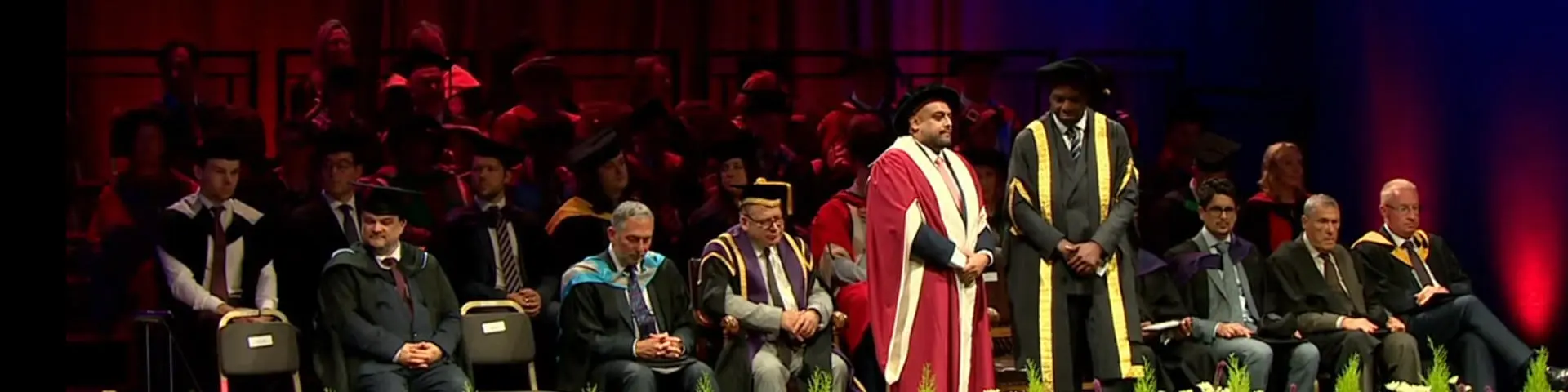 Lakbir Singh receiving honorary fellowship