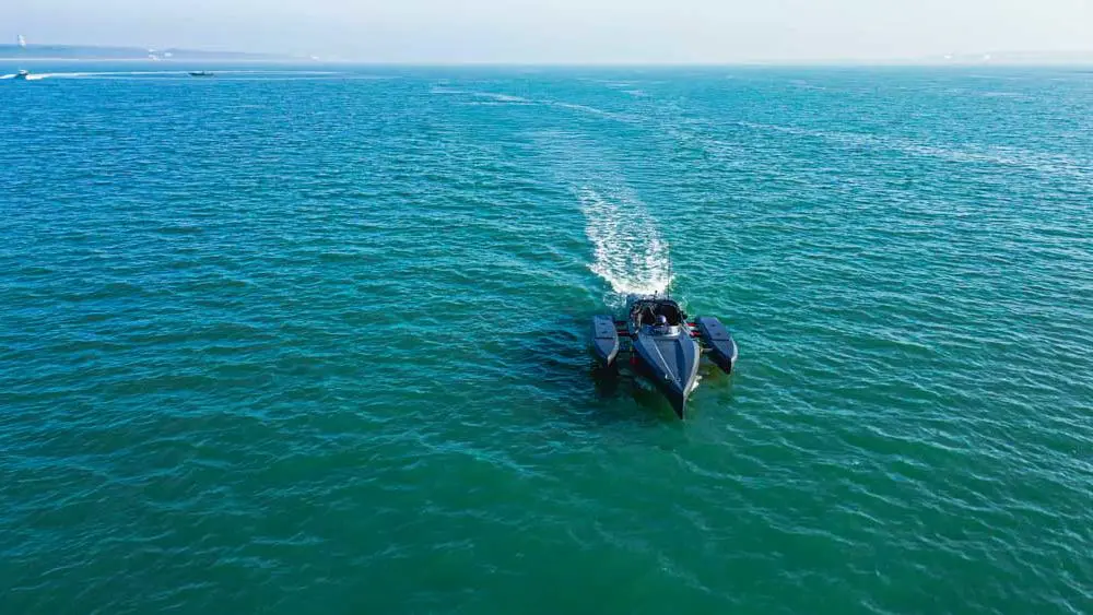 Tri-foiler demonstrator on the Southampton water