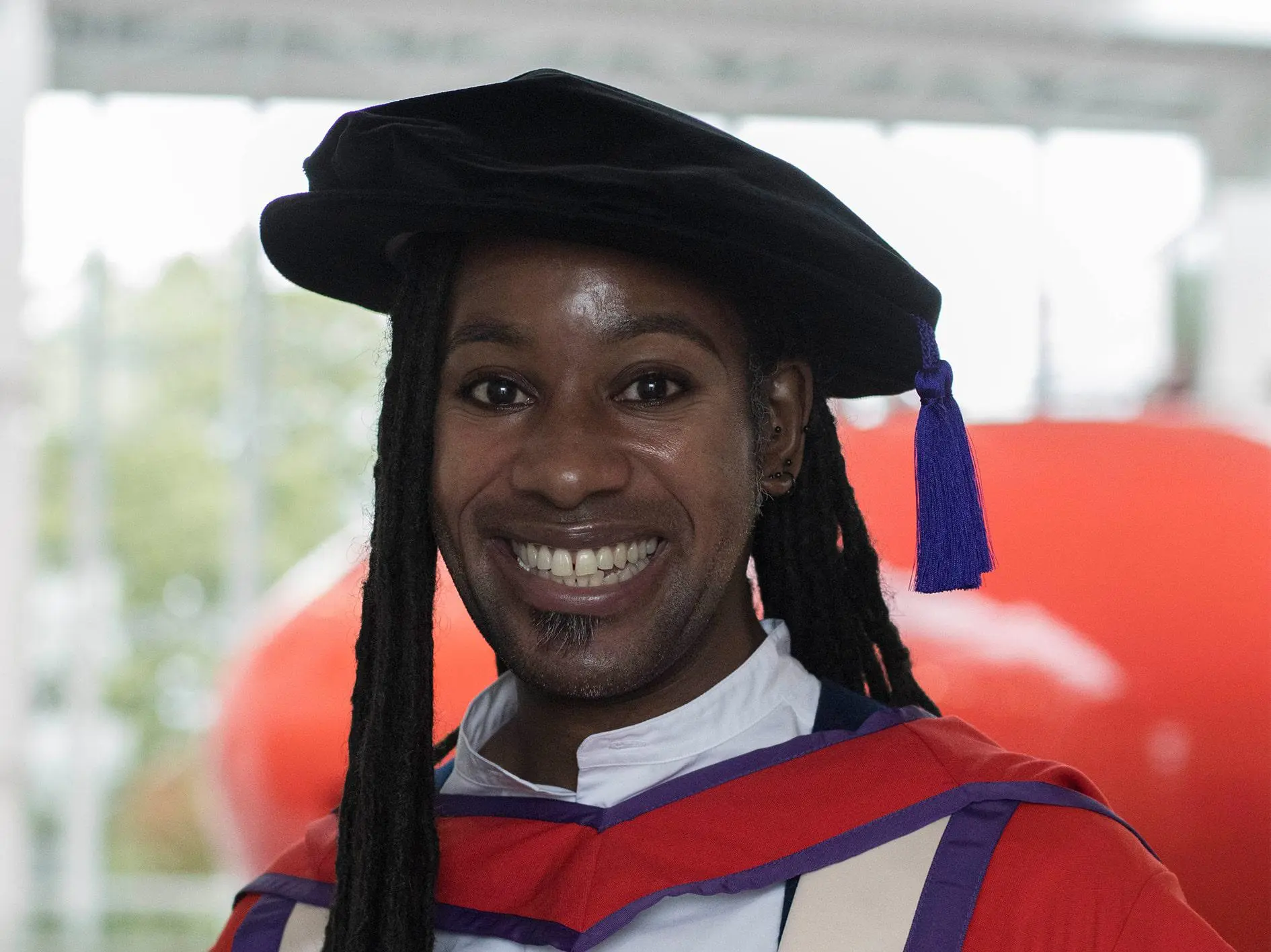 Jason Arday gowned up ahead of ceremony