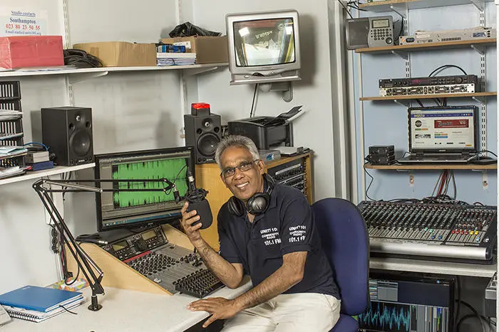 Ram ‘Kelly’ Kalyan in the radio studio