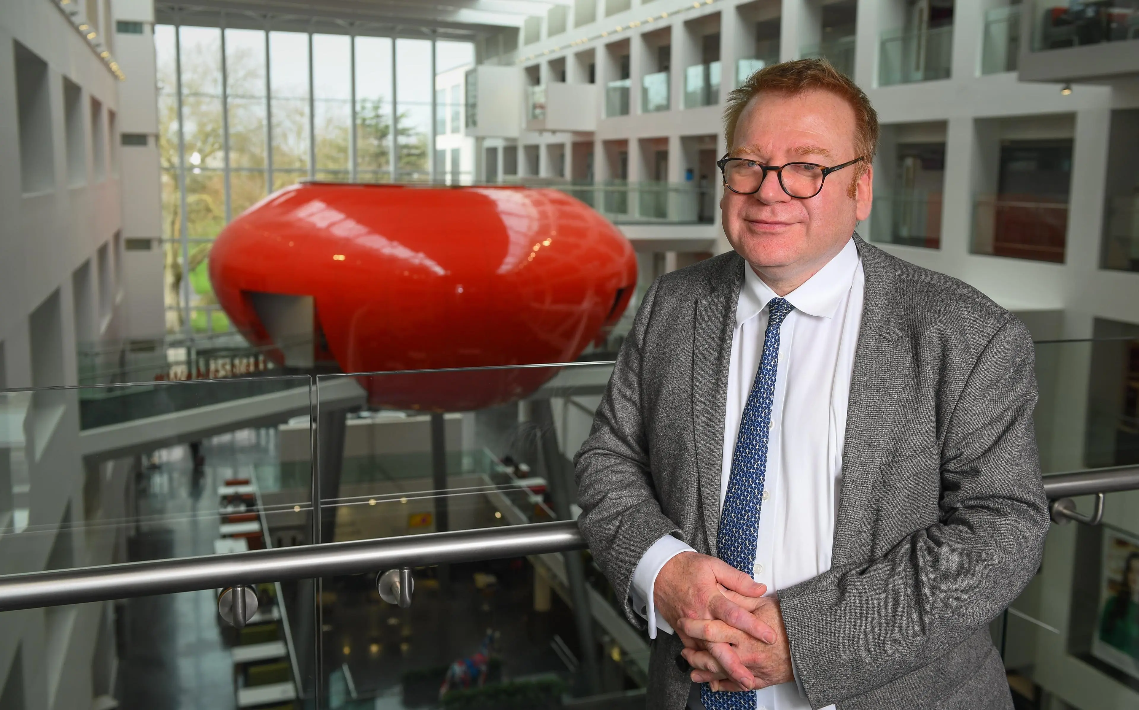 Professor James Knowles in the Spark Building at Solent University