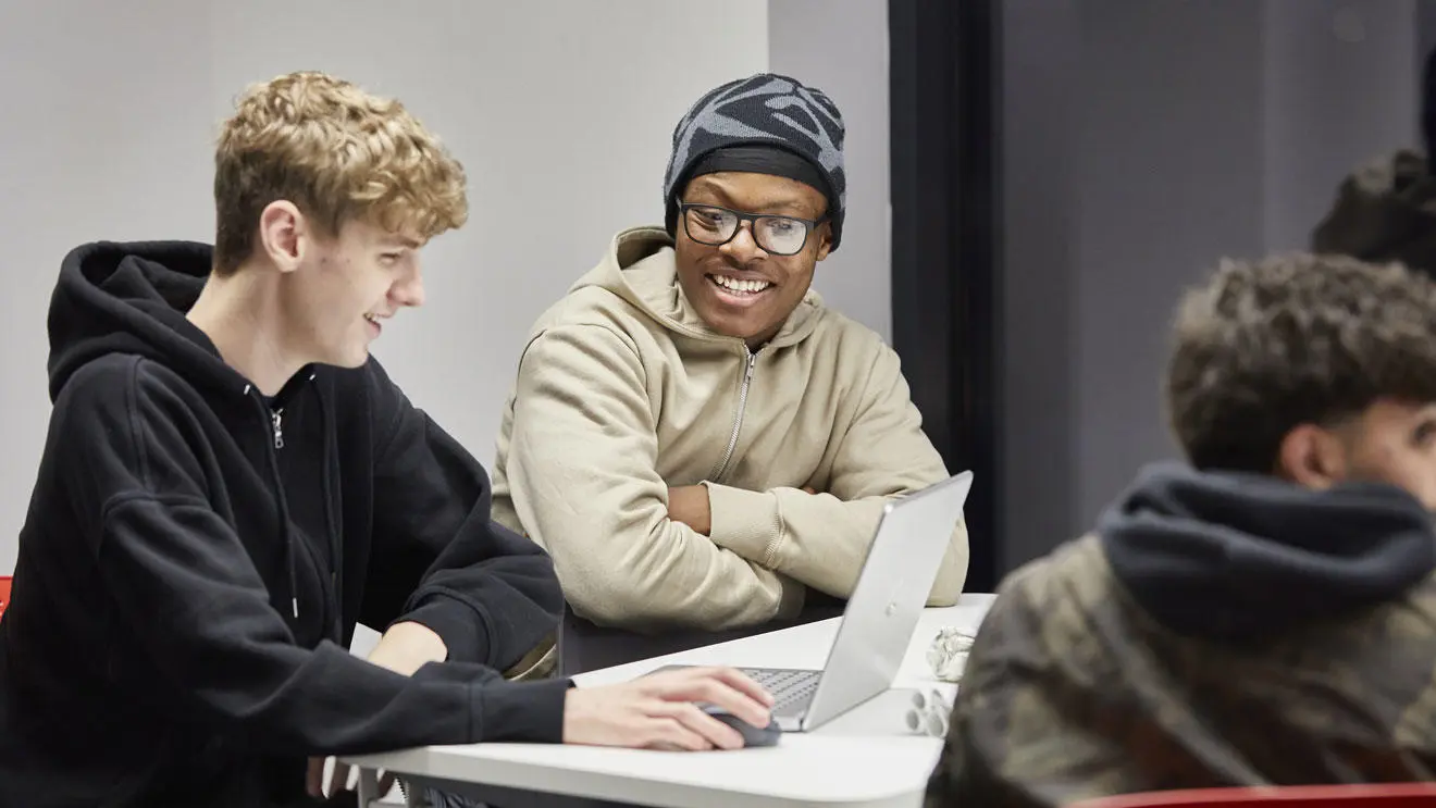 Business students in the classroom