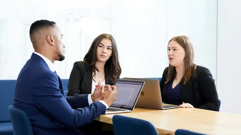 Image of business professionals working