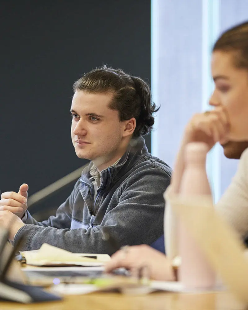 Students in a classroom