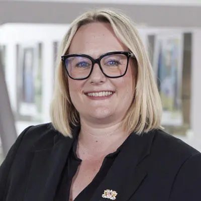 Portrait shot of Helen Jones, Cheif People and Culture Officer